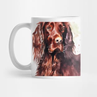 Watercolor Irish Setter - Dog Lovers Mug